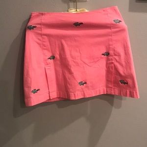 Lilypod pink embroidered pleated skirt